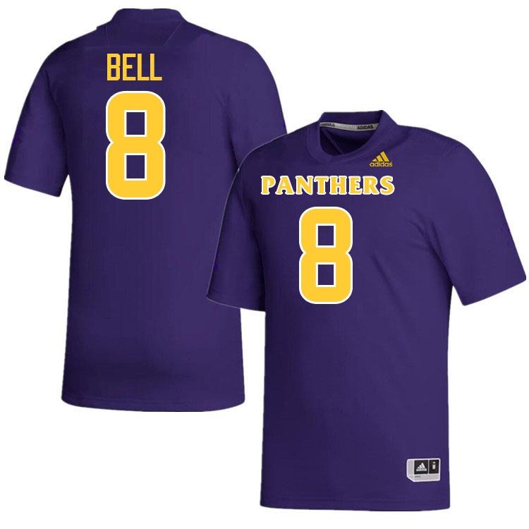 Prairie View A&M Panthers #8 Quinton Bell College Football Jerseys,Uniforms Stitched-Purple
